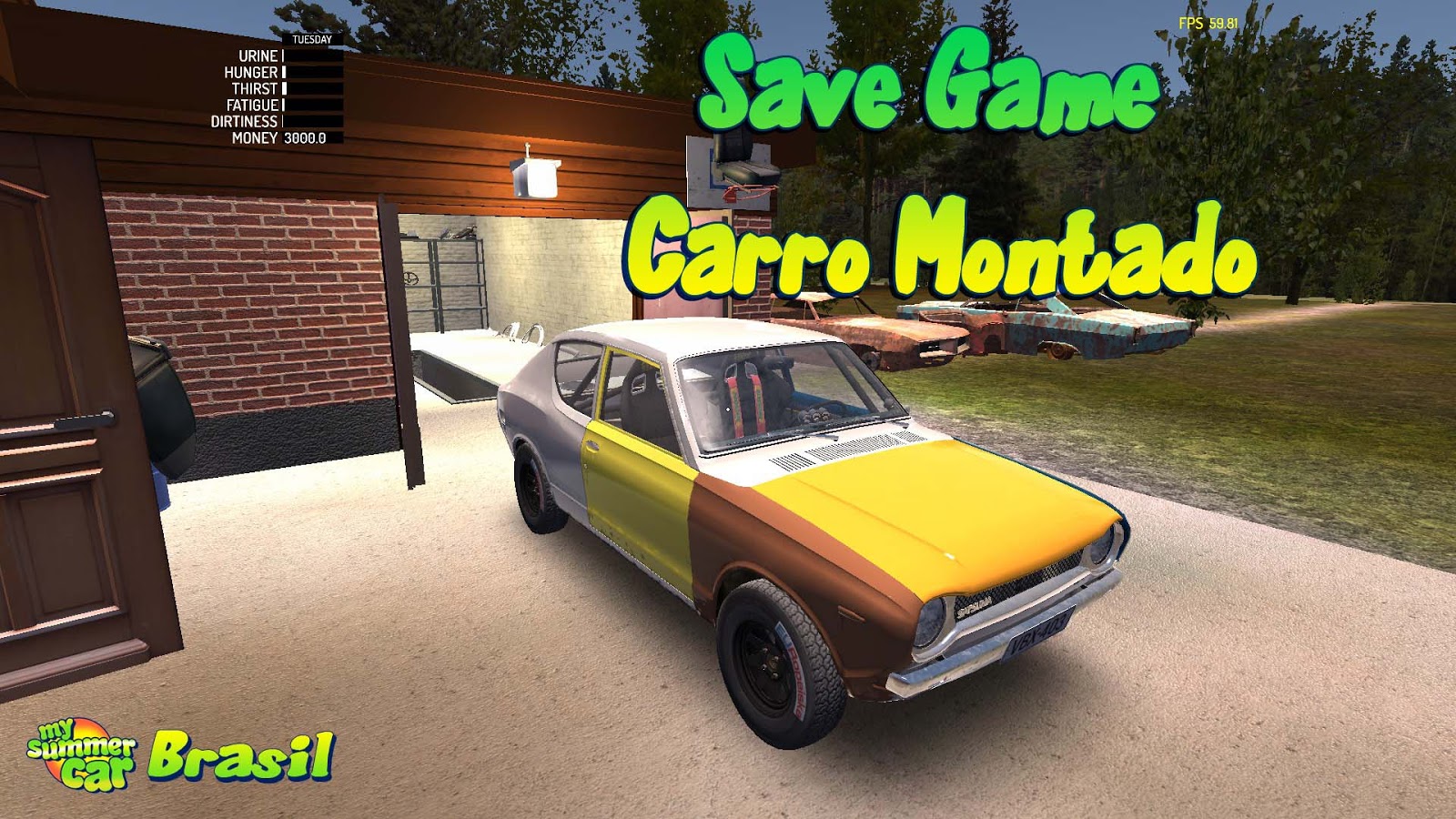 FUI COM SATSUMA BUSCAR AS GARRAFAS NO LIXÃO MY SUMMER CAR BRASIL