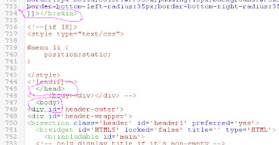Perbaikan Blogger Template HTML Editor Dari Blogger Buzz