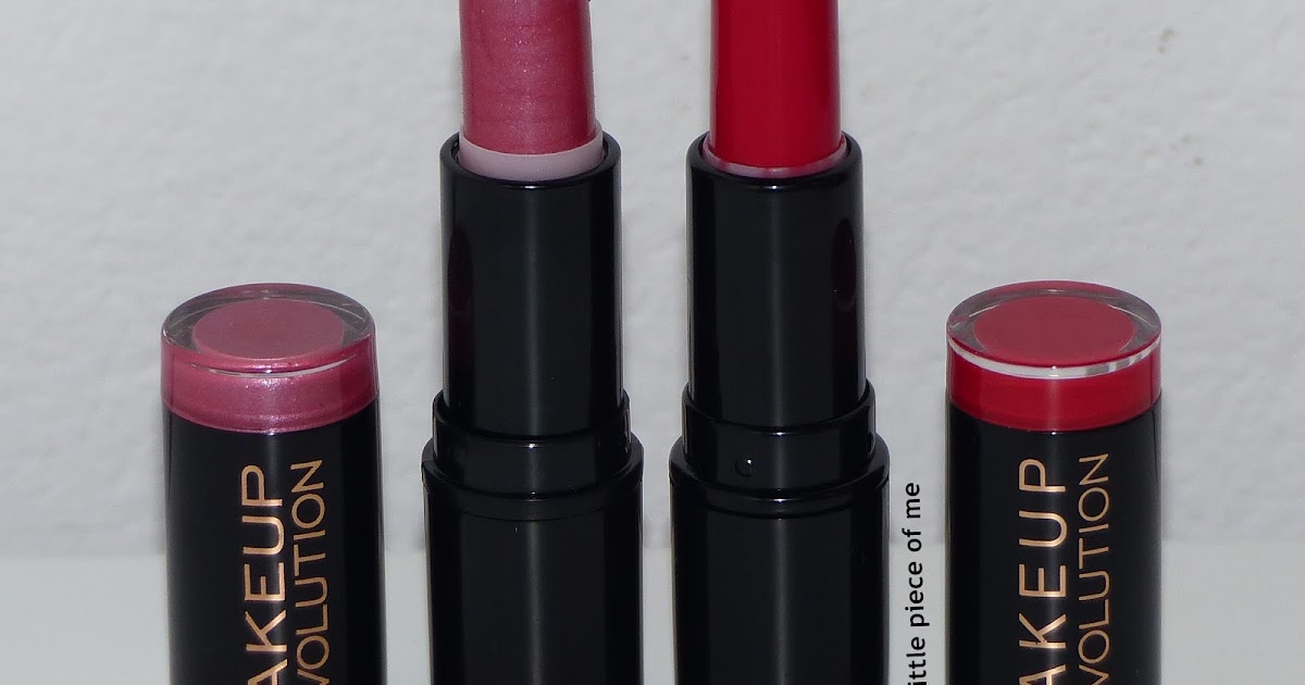 A little piece of me Makeup Revolution Amazing lipsticks Swatches