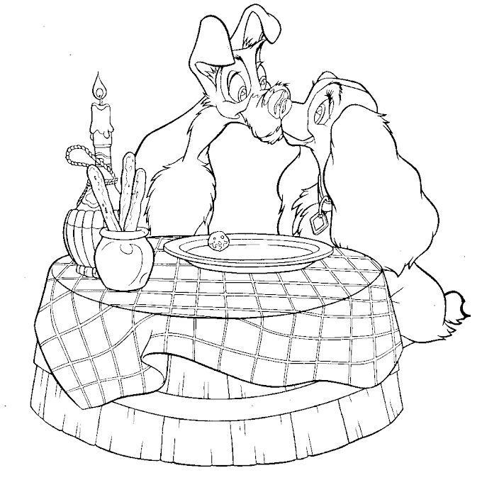 Muitos desenhos a dama e o vagabundo para colorir pintar imprimir e preparar atividades