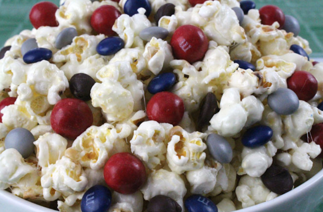 blue football game party food ideas