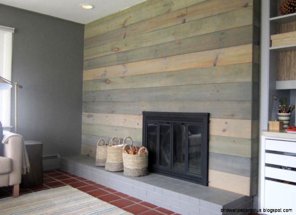 Faux Wood Wall Panels The Wallpaper Covering  Design Ideas