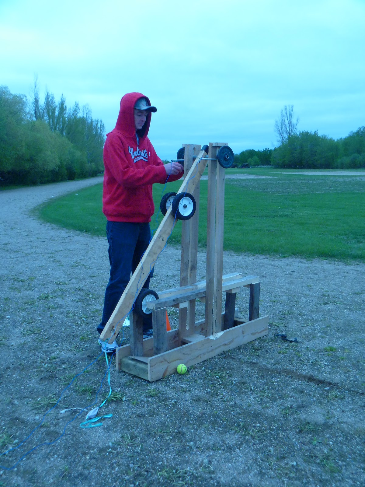 Katie's Physics Blog Trebuchet Test Day!
