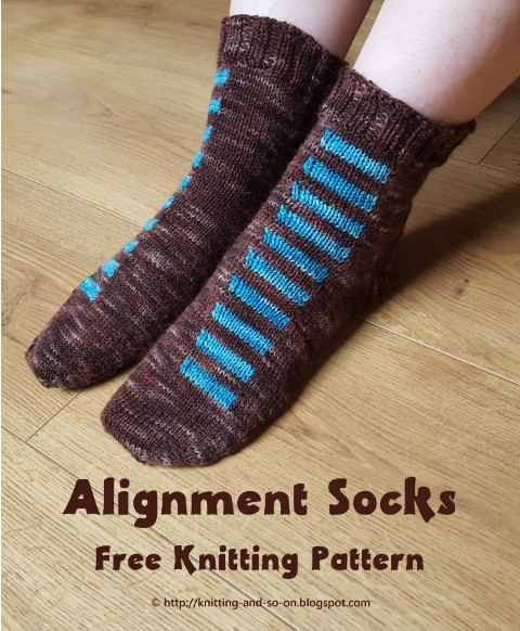 Knitting and so on: Alignment Socks
