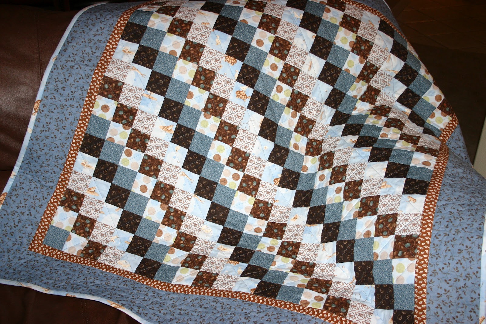 Baby Boy Blue Quilt!