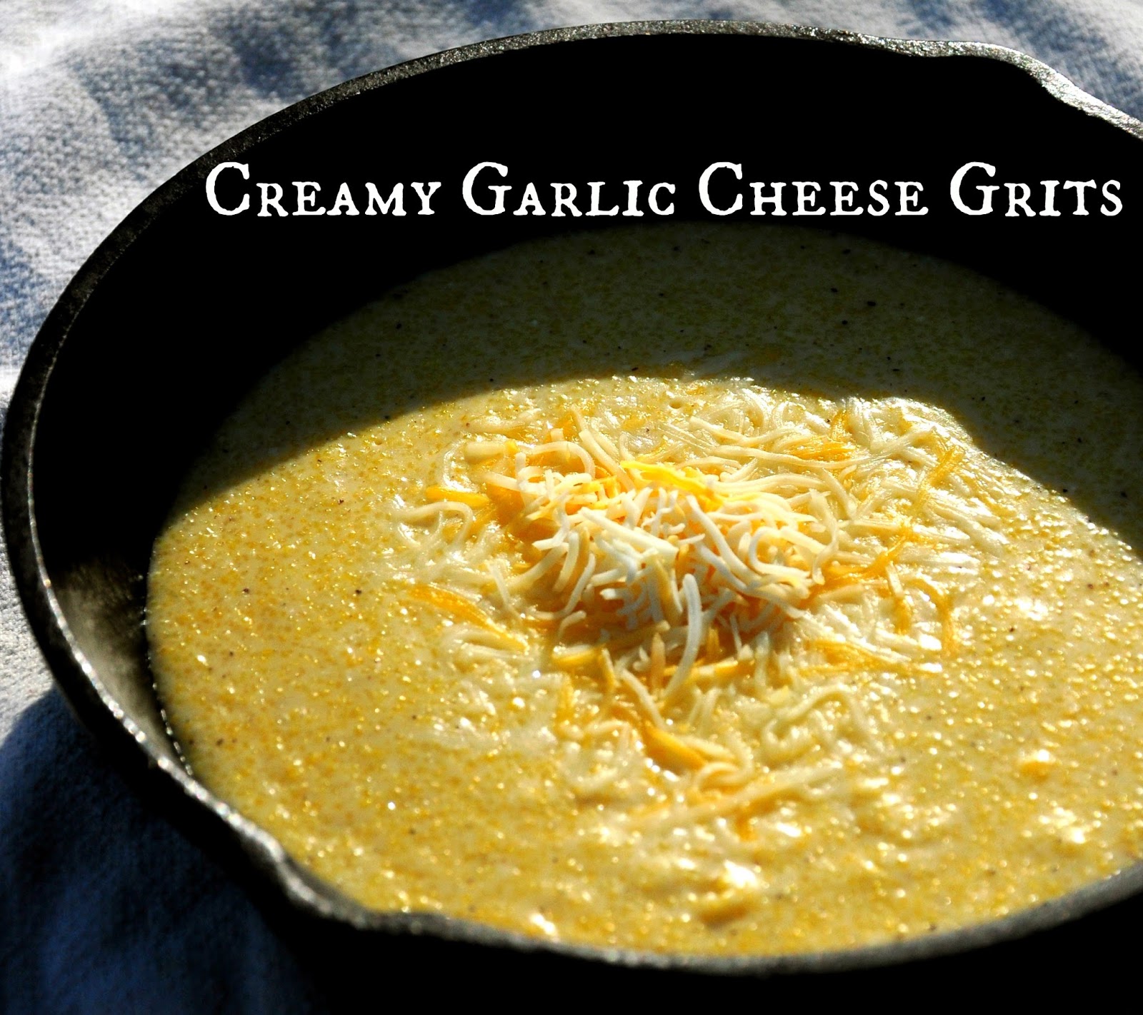 Foodie Fridays Creamy Garlic Cheese Grits