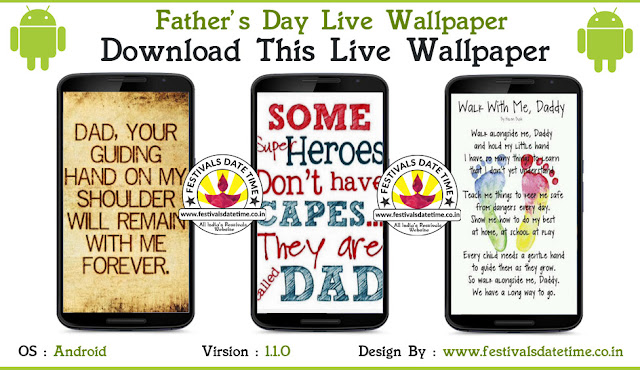 Father's Day Quotes Live Wallpaper Free Download