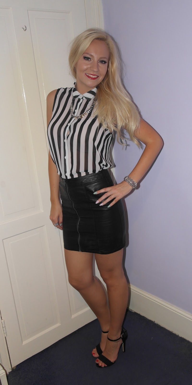 Zoe Georgina: OOTN, Monochrome and Leather!