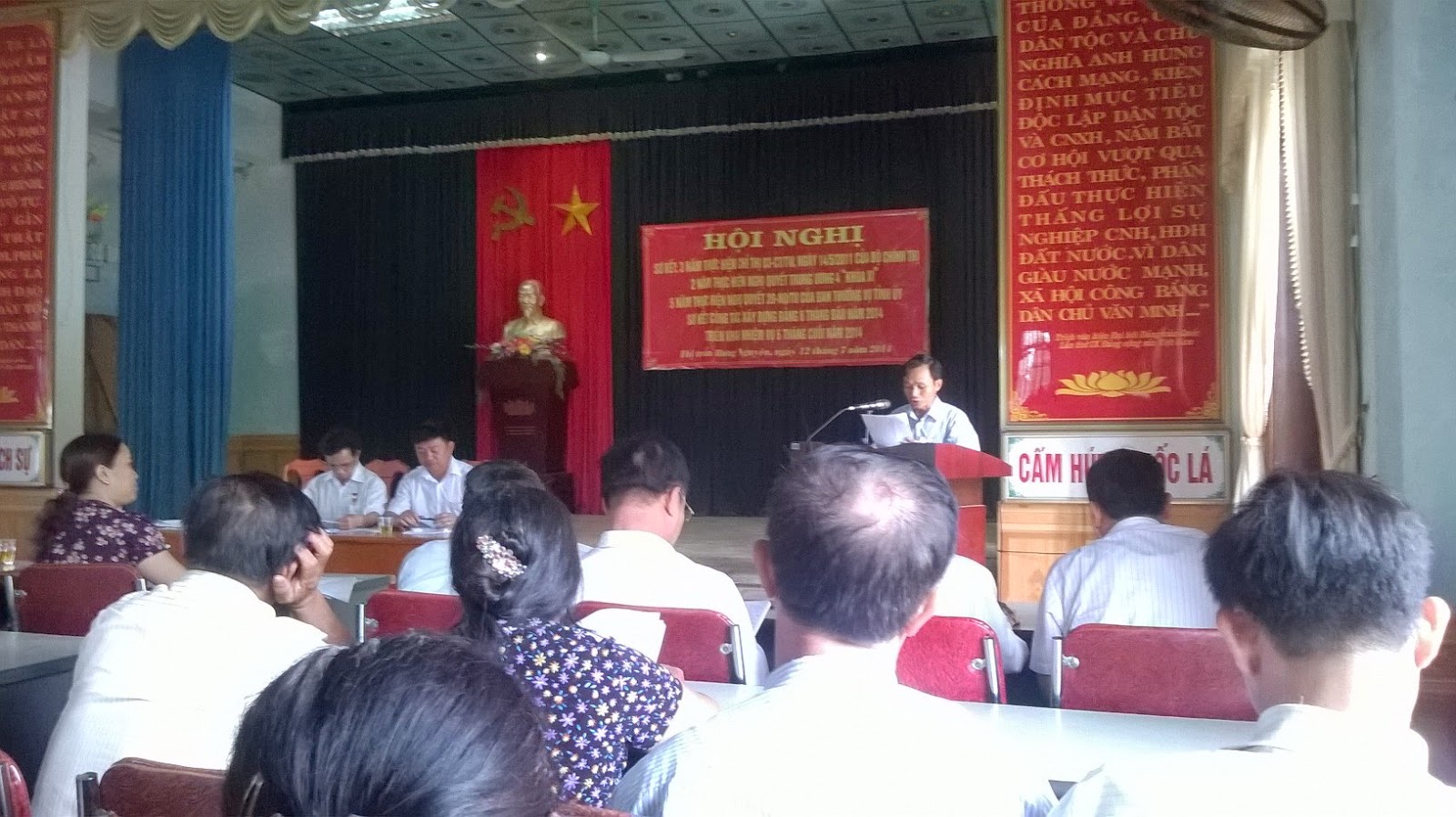 Công tác Dân số - KHHGĐ tháng 7  năm 2014 ở Thị trấn Hưng Nguyên 