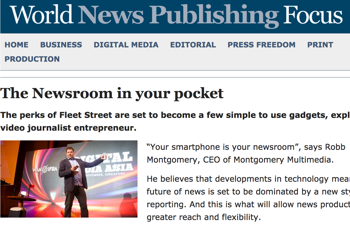 The Newsroom in Your Pocket