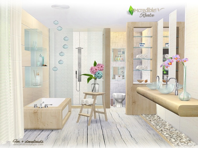 Sims 4 CC's The Best Bathroom by SIMcredible!