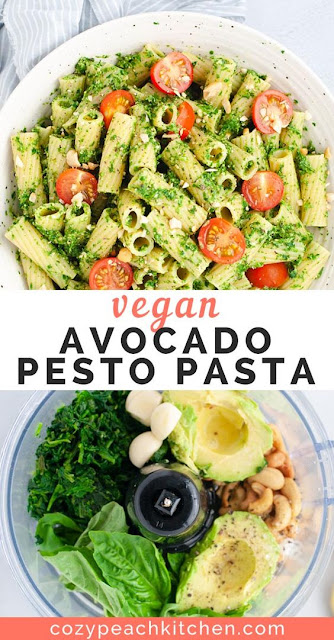 Vegan Avocado Pesto Pasta