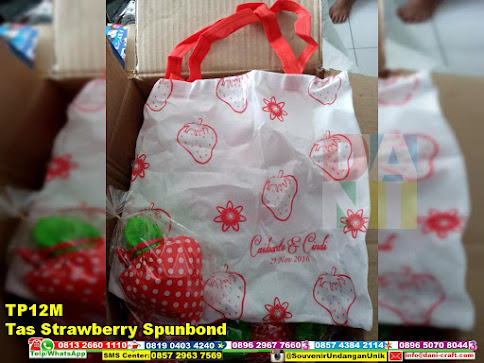 jual Tas Strawberry Spunbond