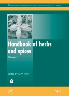Handbook of Herbs and Spices 3 PDF Handbook of Herbs and Spices PDF