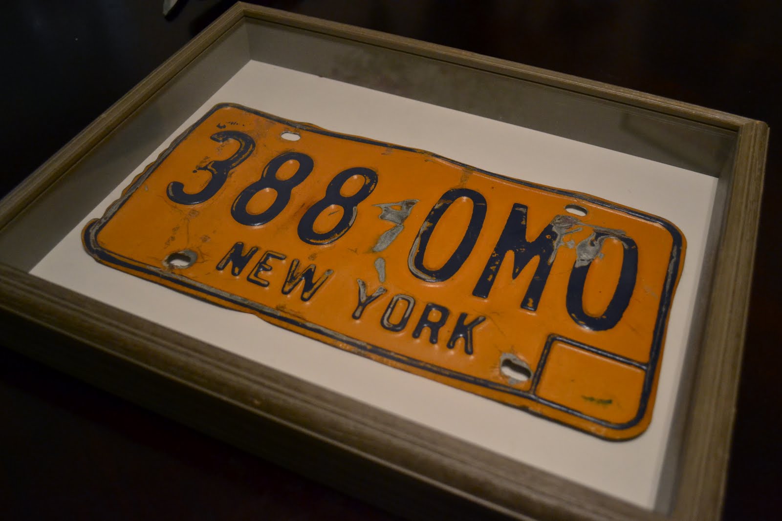 postagious DIY Framed License Plate