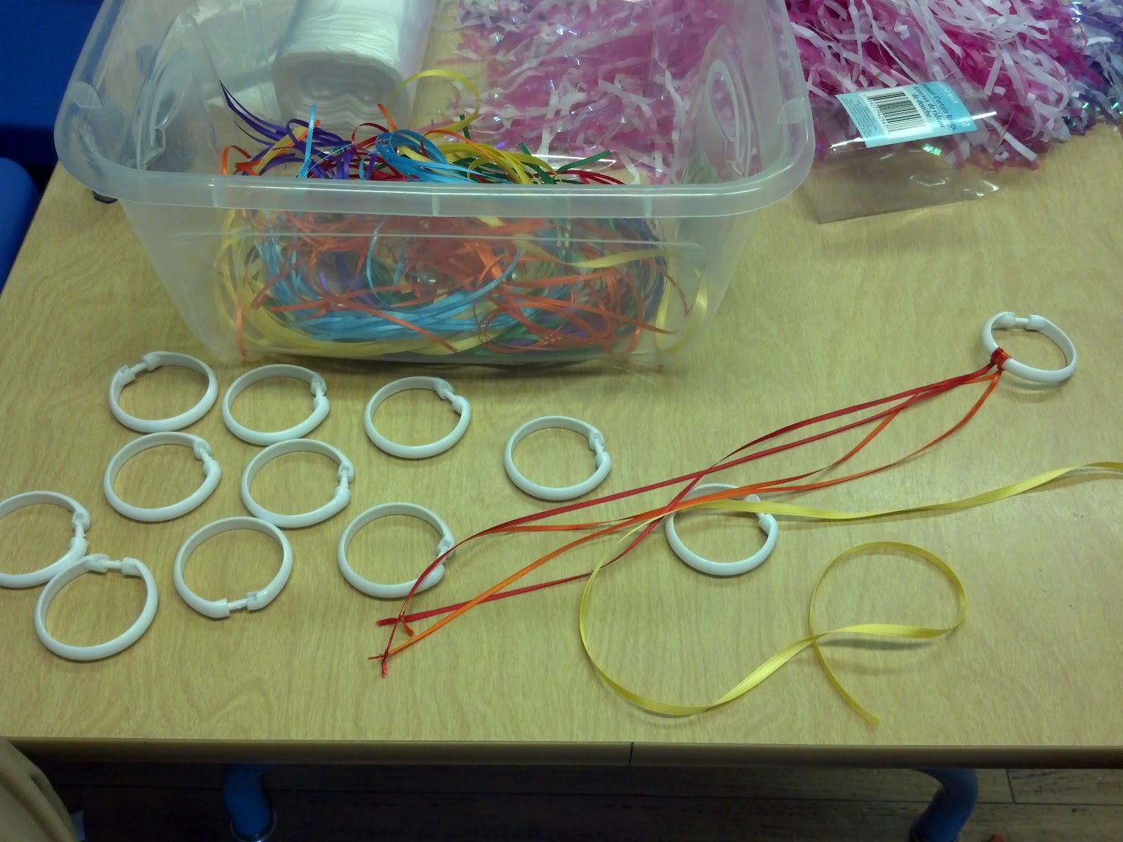 PreK Blessings Rainbow Rings (for music time)