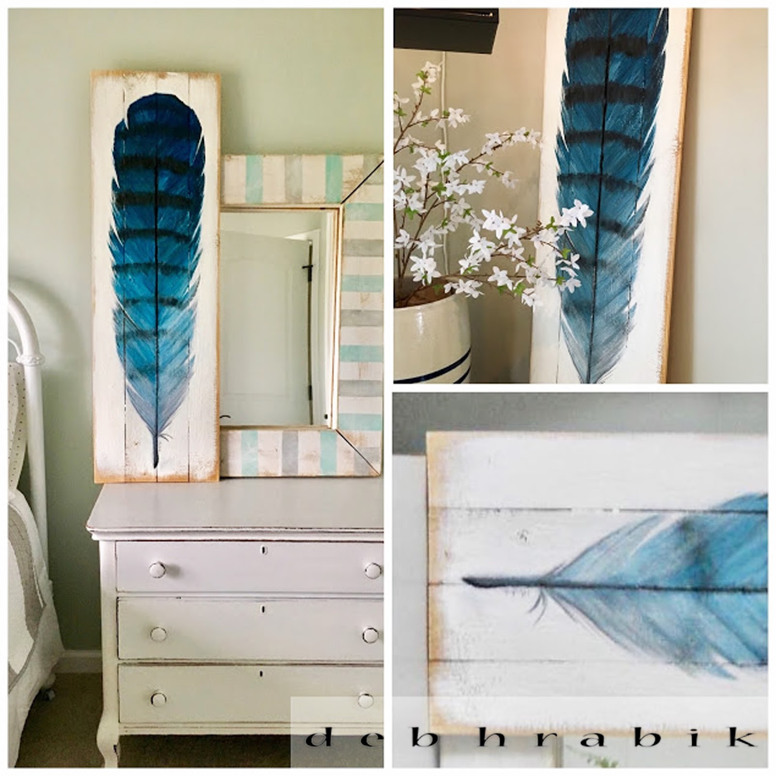 Lake Girl Paints How to Paint Large Feather Art