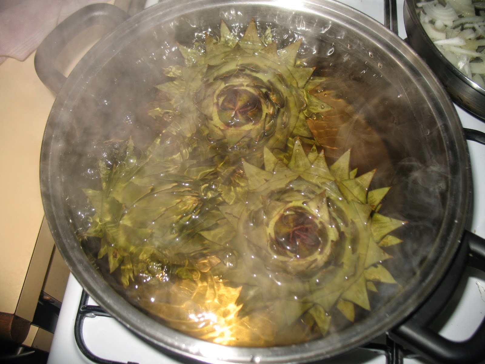 Sustainaburbia How to cook and eat globe artichokes