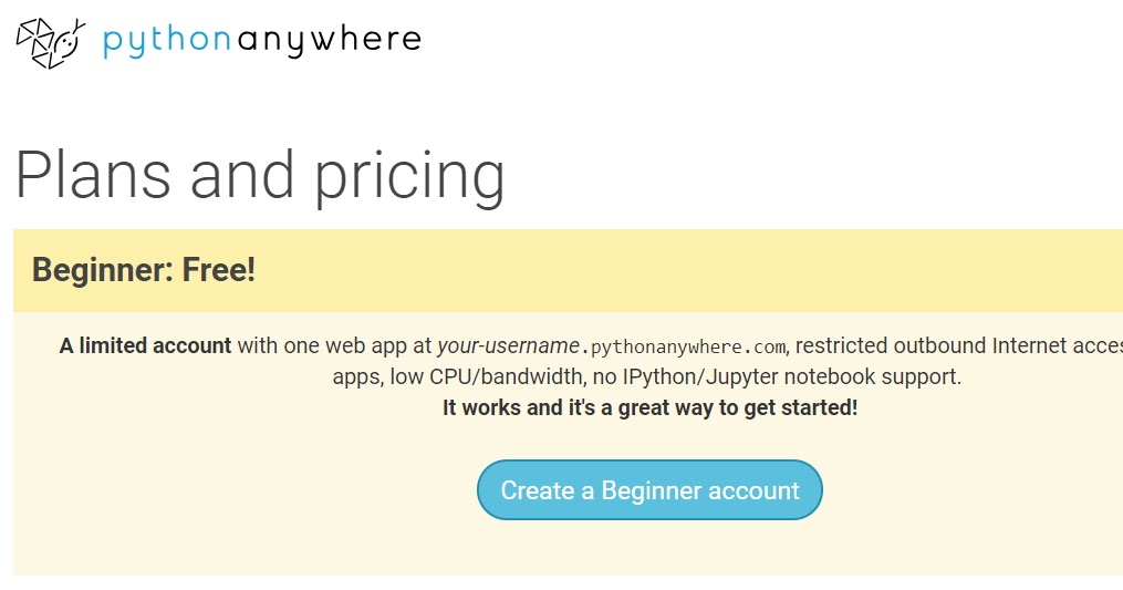 小狐狸事務所: 免費的線上 Python 執行環境 PythonAnywhere