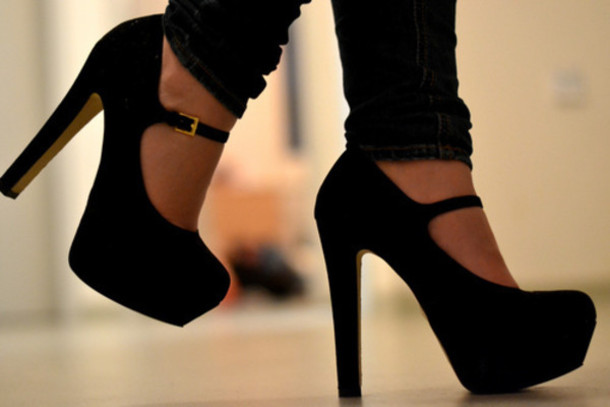 High Heels Platform Black | Fashionate Trends
