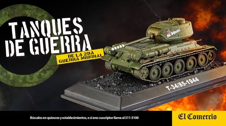 coleccion tanques de guerra de la segunda guerra mundial, T – 34/85 1:72