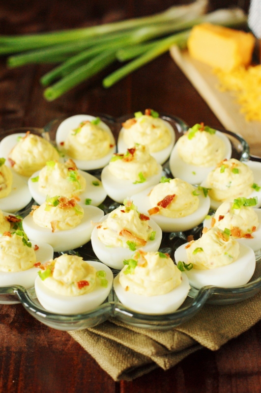 BaconCheddar Deviled Eggs The Kitchen is My Playground