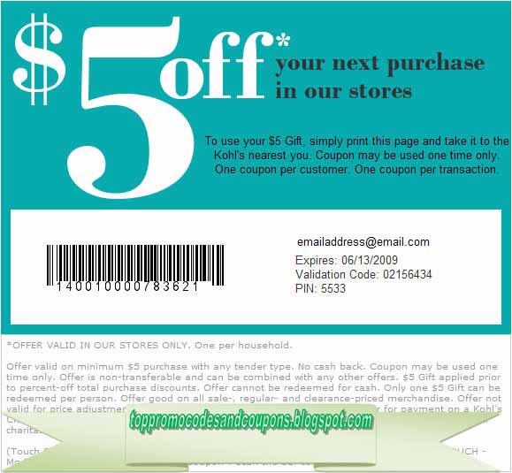Free Promo Codes and Coupons 2023 Kohls Coupons