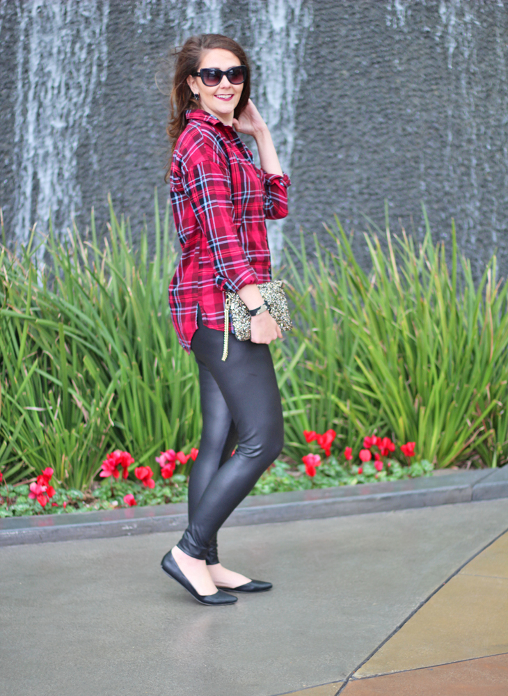 Bright on a Budget: Leather, Plaid, and Sparkle