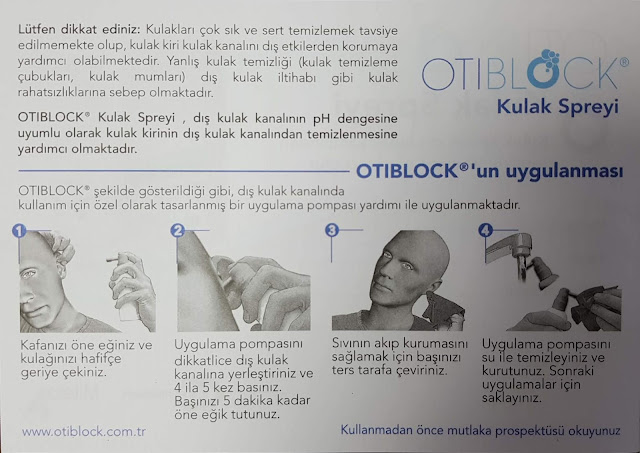 Otiblock® Kulak Spreyi - Otiblock® kulak temizleme spreyi  - Kulak kiri temizliği için ilaç - Otiblock® buşon temizleme spreyi - Kulak kiri temizleme spreyi - Sıkışmış serumen tedavisi - Kulak kiri tedavisi - İmpakte serumen