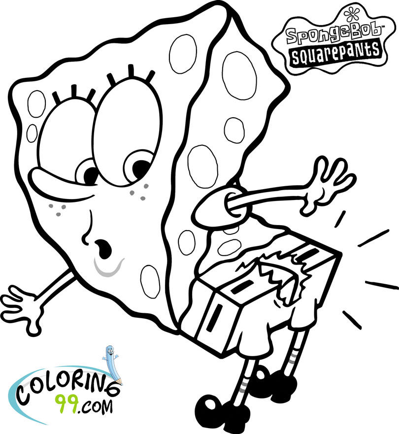 Spongebob Squarepants Coloring Pages Team Colors