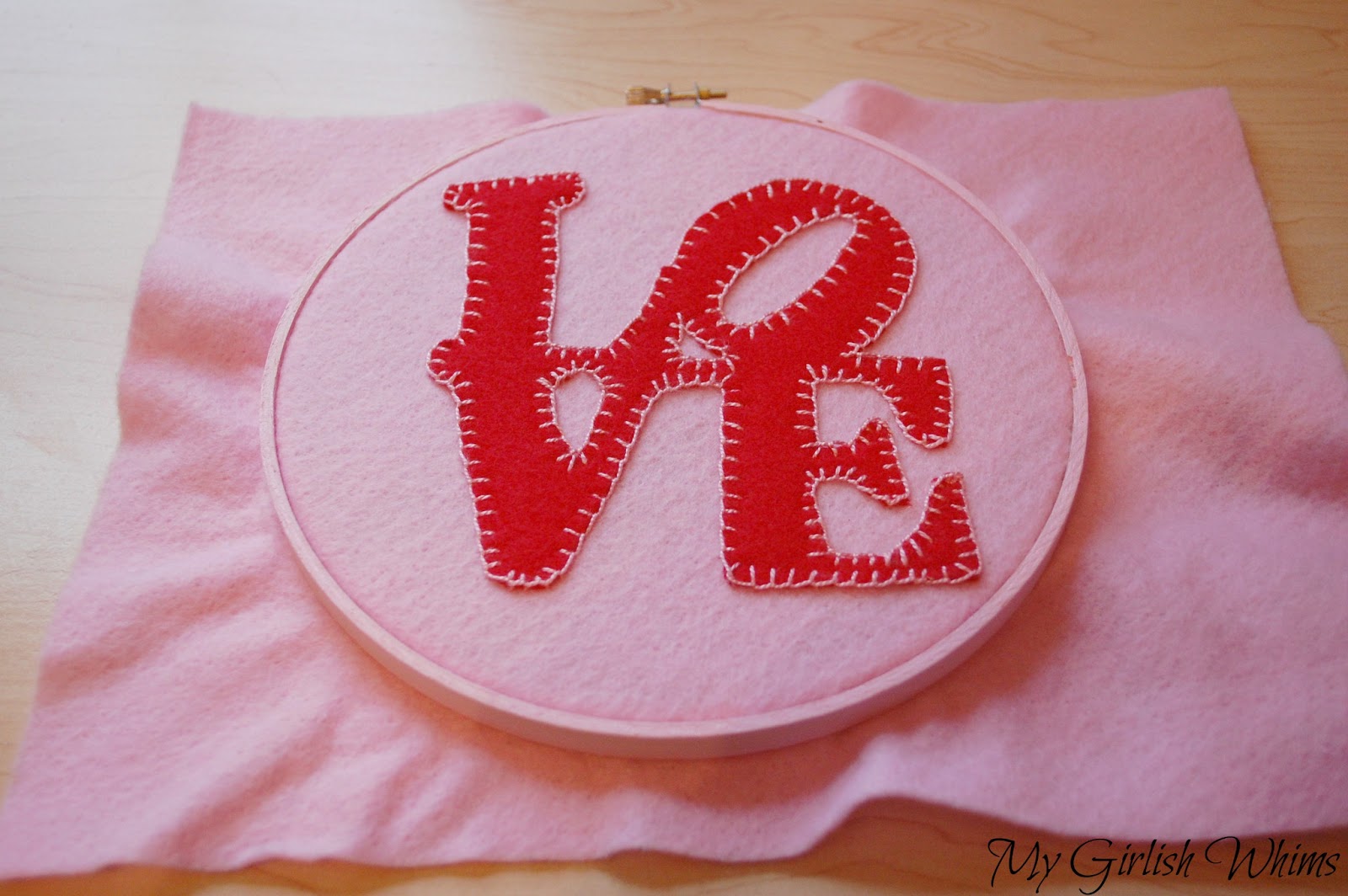 Valentines Day LOVE Embroidery My Girlish Whims