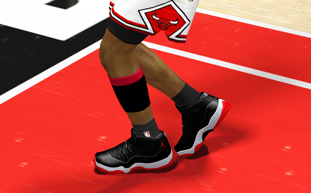 NBA 2K14 AJ XI Bred Shoes Patch