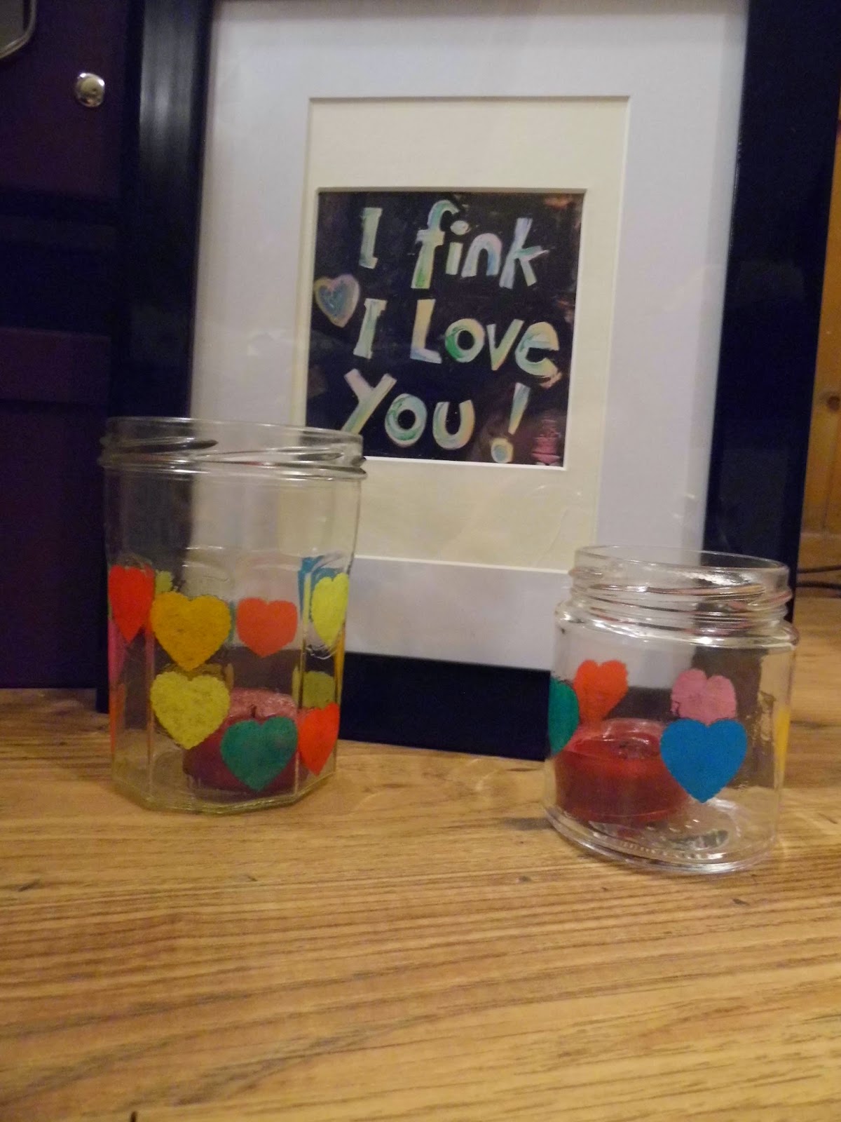 Lipsticks and Lashes DIY Valentines Jam Jar Tea Light Holders