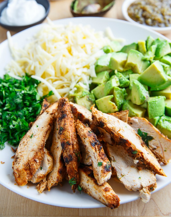 Decoración Fácil Burritos de pollo con aguacate