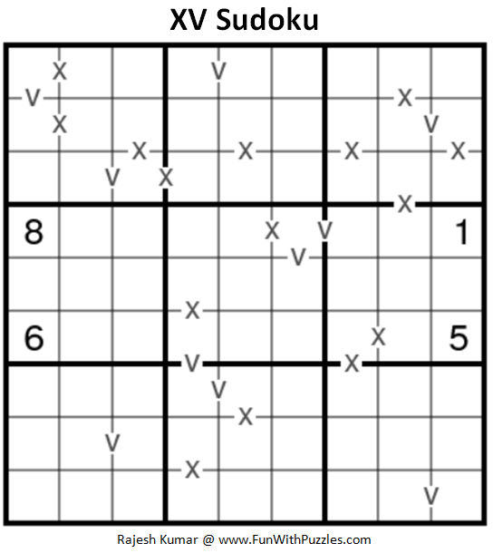 XV Sudoku (Fun With Sudoku #198)