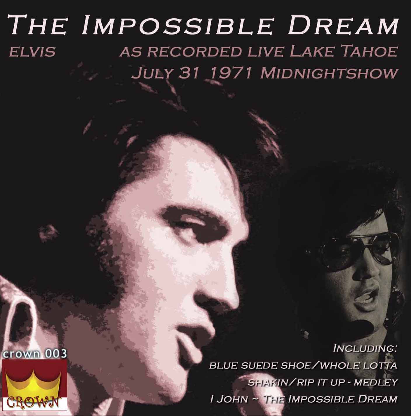 ELVIS JAR: - THE IMPOSSIBLE DREAM