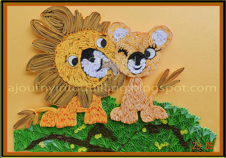 A Journey into Quilling & Paper Crafting A Lion Share of Love Quilled