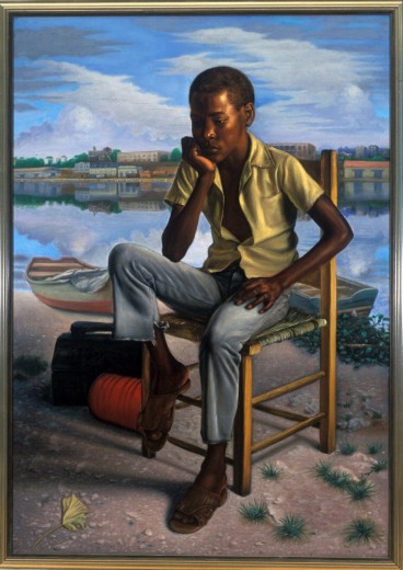 Shoeshine boy, completed in 1985