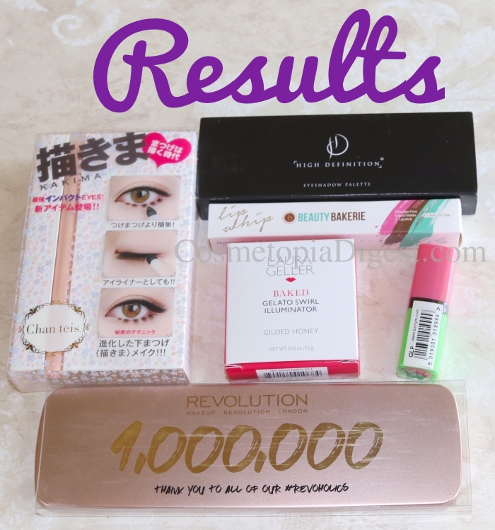 Autumn Makeup Giveaway 2018 Results