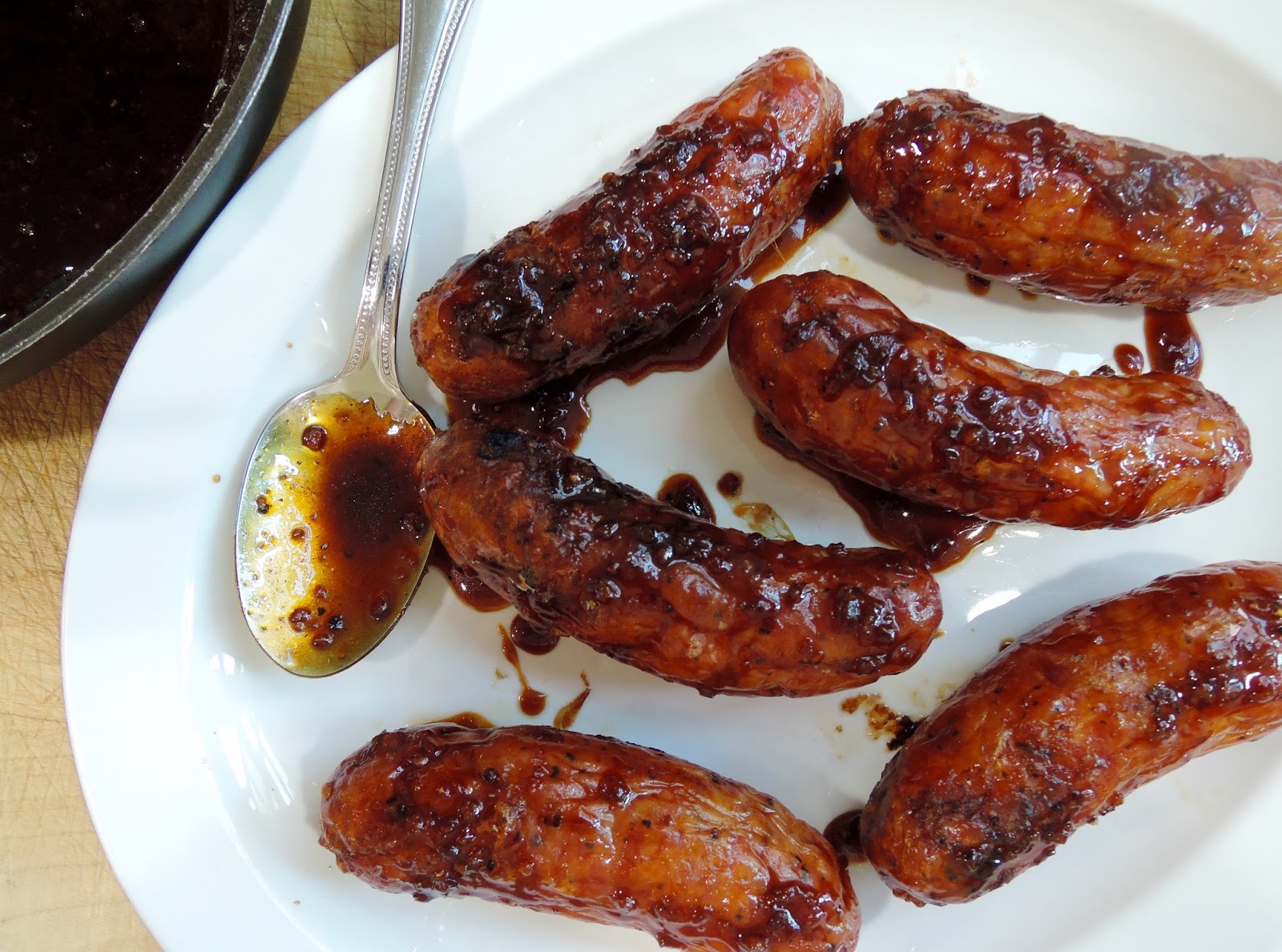The Briny Lemon Grilled Sausages with BourbonMolasses Sauce