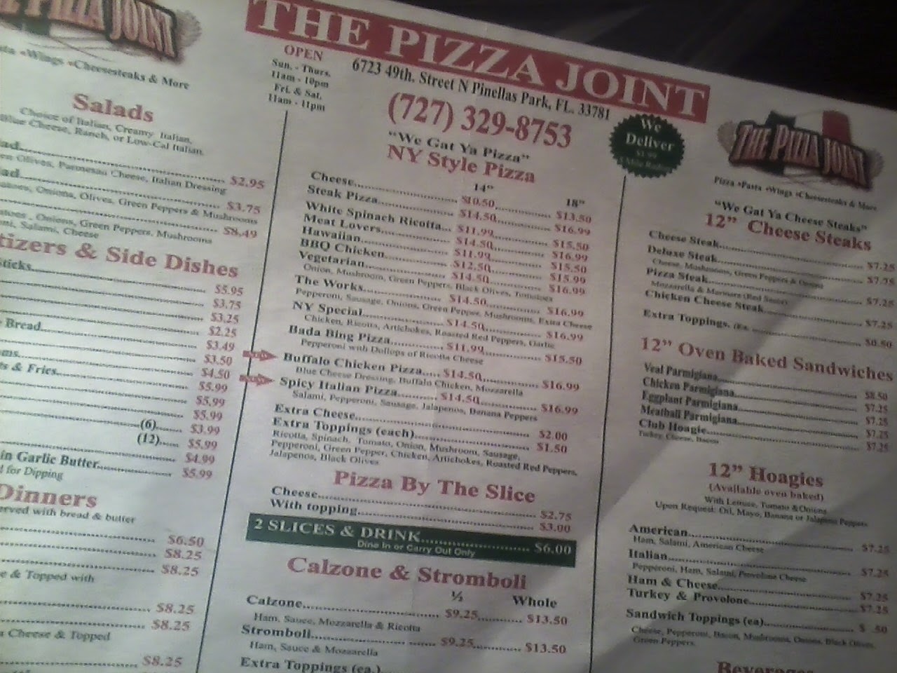 Report from the Florida Zone The Pizza Joint