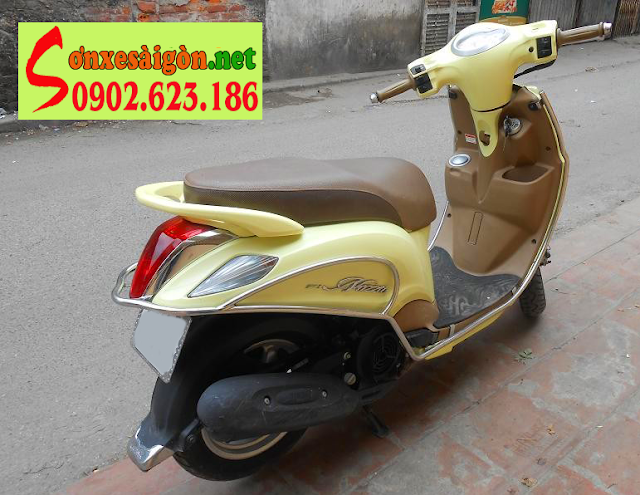  Sơn xe Yamaha Nozza màu vàng zin cực đẹp