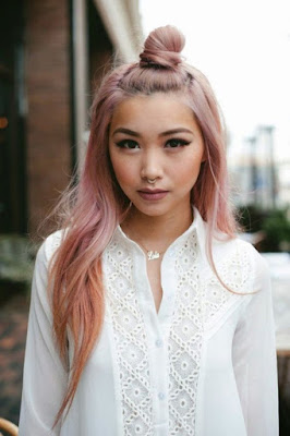 rose gold hair pink trend