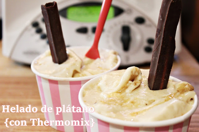 HELADO DE PLÁTANO {CON THERMOMIX}