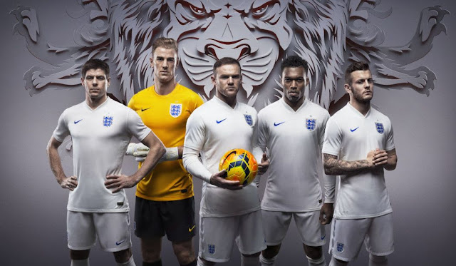 イングランド代表 2014年W杯ユニフォーム-ホーム-Nike