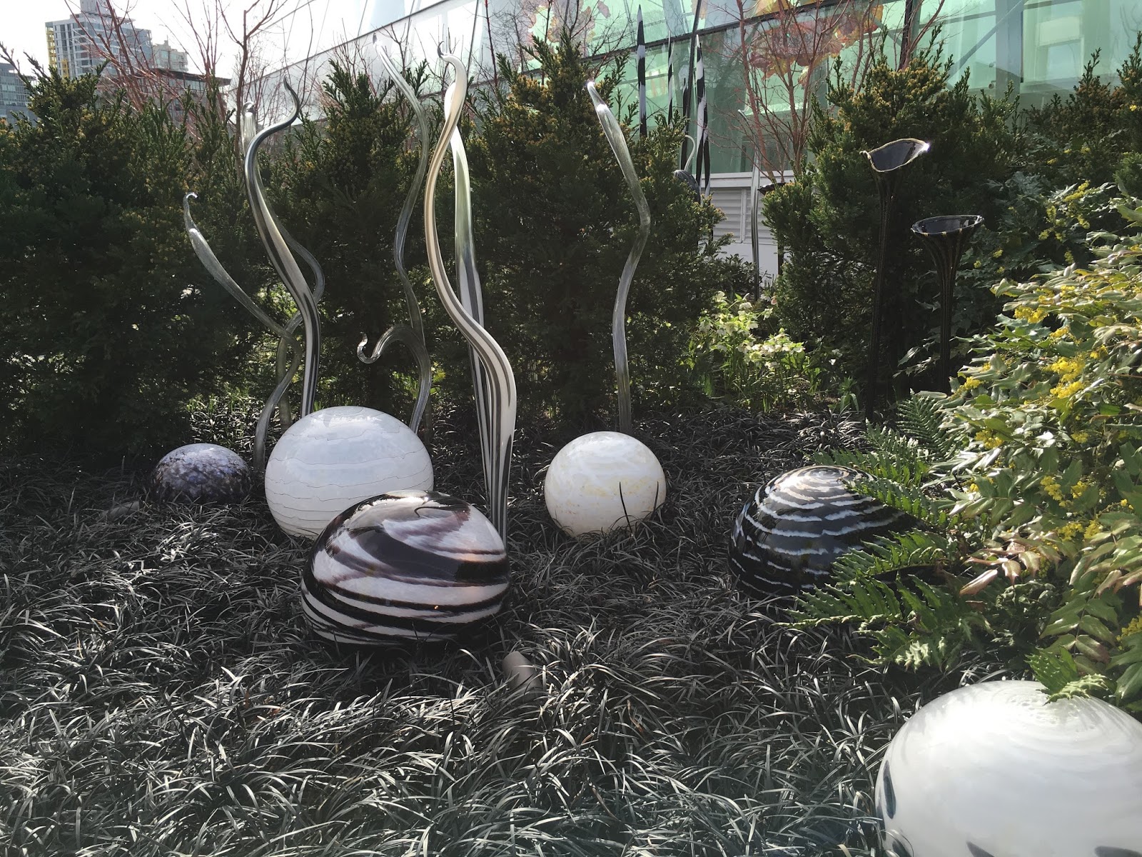 perhaps it was because there was so much incredible saturated color everywhere in the museum and gardens that i found this quieter arrangement out in the
