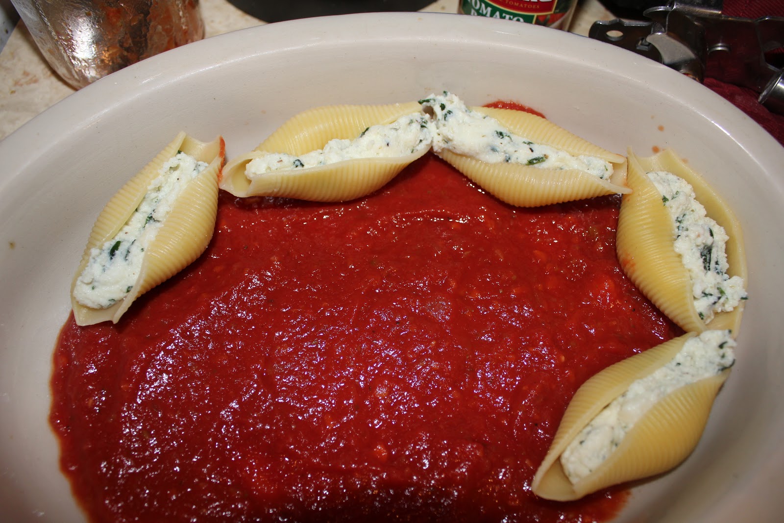 Jen's Food Adventures: Stuffed Shells Florentine