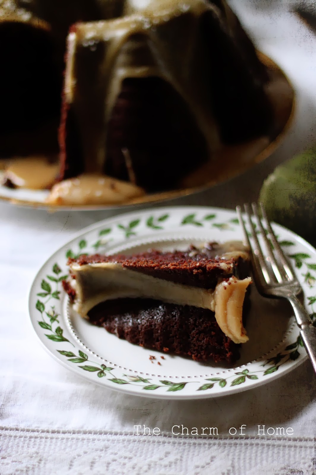 The Charm of Home Guinness Chocolate Cake with Salted Caramel Glaze