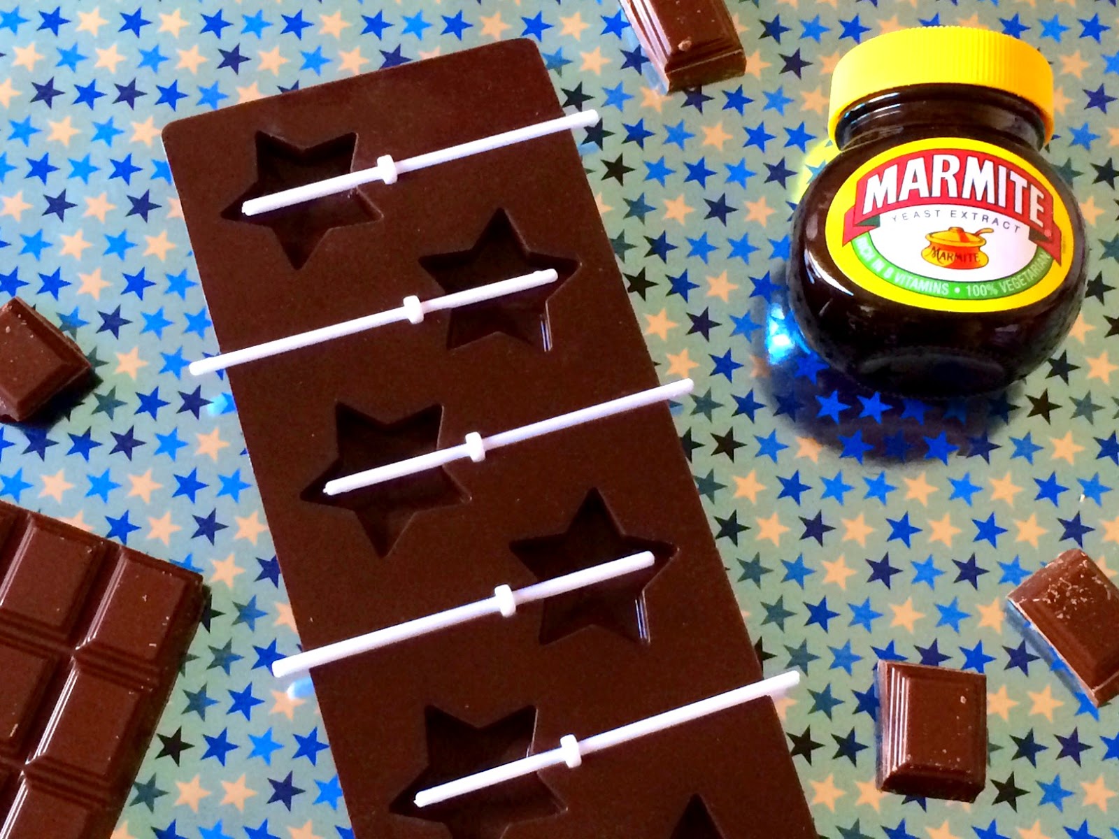 Marmite chocolate lollies recipe