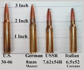 A comparison of rifle ammunition Calibers used in WWI & WWII
